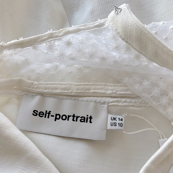 Self-Portrait Mixed Floral Frill Mini Dress - Picture 8 of 16